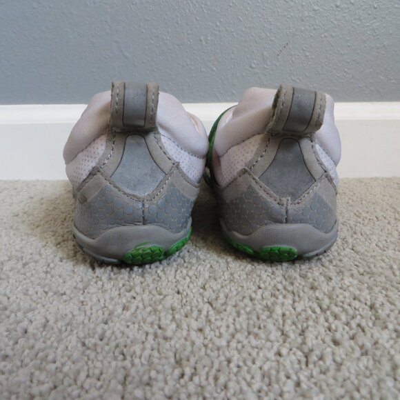 Vibram womens five fingers barefoot shoes w345 size 37/6.5/6 white/gray/green - Picture 4 of 11